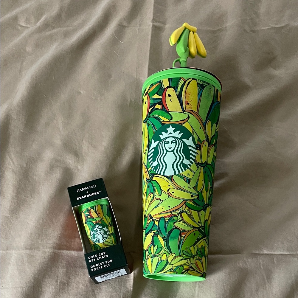 Starbucks Vibrant Green Banana Leaf Tumbler - Picture 3 of 3